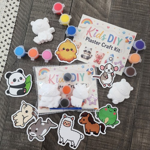 Kids diy plaster painting - kids,