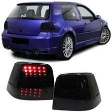 Feux Arrière LED Noir Fumé Pour VW Golf 4 Berline 1997-2003