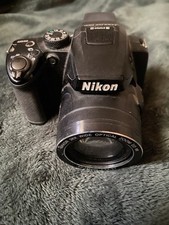 Nikon Coolpix P500 12.1MP Digital Camera 36x Zoom HD 1080p Tilt Screen w Charger