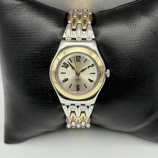 2007 Swatch Irony Femmes Montre Quartz Deux Nuances Bracelet Suisse 24mm Pièces