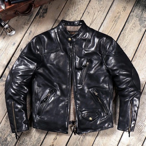 Vintage black horsehide - black,