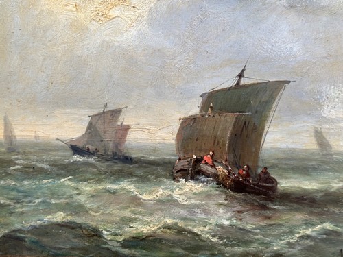 Ancien tableau marine ciel - ancien,