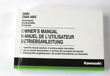 Genuine 2013-2018 Kawasaki Z800 / Z800 ABS / Various languages Owners Manual