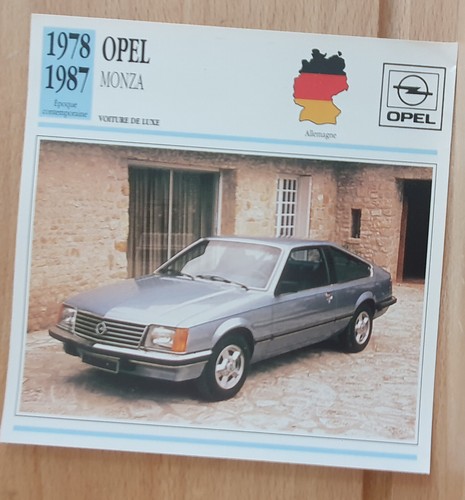 Opel monza carte edition - carte, atlas