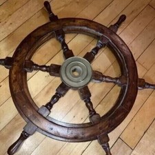 Roue De Gouvernail En Bois Pour Bateau Maritime De 24" Pour Capitaines Nautiques