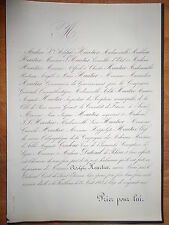 Share ADOLPHE HEURTIER families DUBREUIL DE RHINS COUDOUR 1863