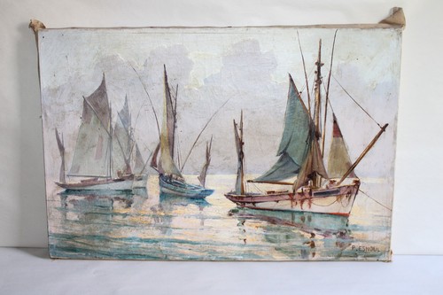 Huile sur toile signée paul - signée,