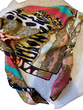 ANNE DE SEVIL PARIS foulard vintage en soie