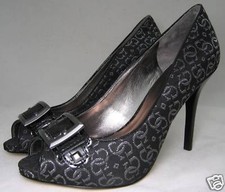 GUESS Noir Argente Escarpins