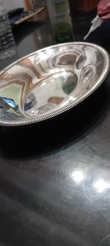 Plat oval métal argenté 15g - plat,