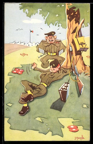 Carte postale artiste soldat - carte,