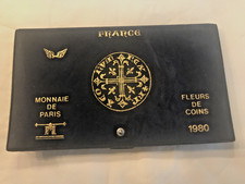 MONNAIE DE PARIS, FLEURS DE COINS 1980 10 COIN PIECE SET