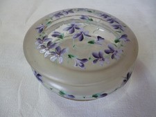 BONBONNIERE EN VERRE EMAILLE A