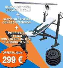 Kit Complet Banc De Musculation Pliable Barre 150 CM 40 KG Disques En Fonte