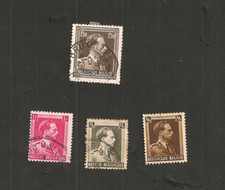 LOT 4 TIMBRES BELGIQUE ROI