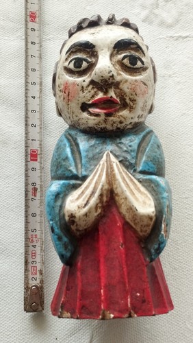 Figurine ange bois sculpté - bois,