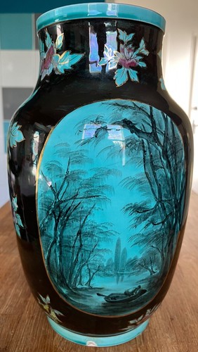 Vase art nouveau lunéville - vase,