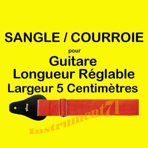 Courroie sangle rouge - rouge, pour