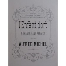 MICHEL Alfred L'Enfant Dort