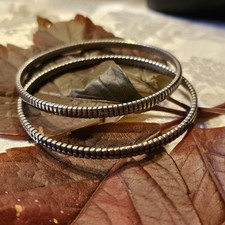 Paire De Joncs Argent 925