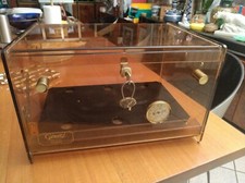 GERARD father & son smoke lucite cigar cellar in Geneva circa 1970