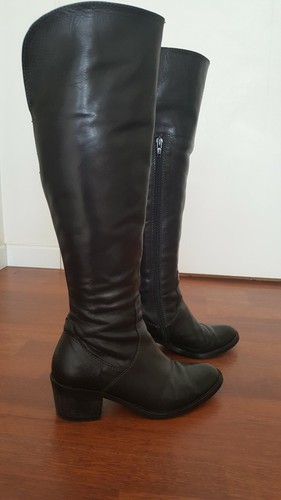 Bottes cuissardes cuir - bottes,