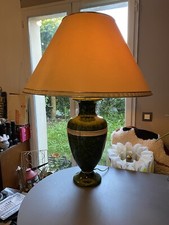 Grande lampe céramique verte signée DRIMMER VINTAGE geometrique années 70 80