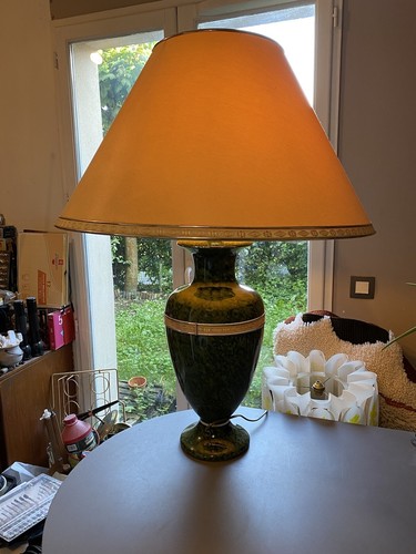 Grande lampe céramique - , verte