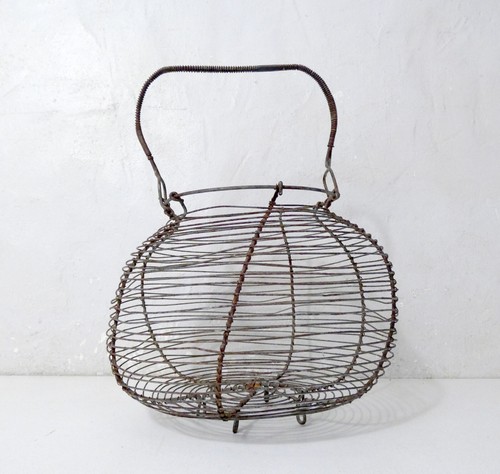 Ancien panier salade oeufs - panier,