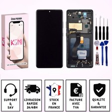 Ecran Pour Samsung galaxy S21 Ultra G998B/DS G998U/W Châssis Noir Avec Empreinte