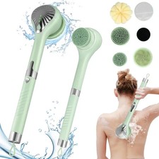 Brosse Dos Douche Électrique Silicone 3 Vitesses 6 Têtes IP67 Détachable