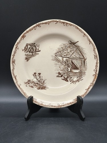 Assiette plate terre - plate, hb