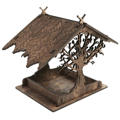 Mangeoire oiseaux bois - oiseaux, en