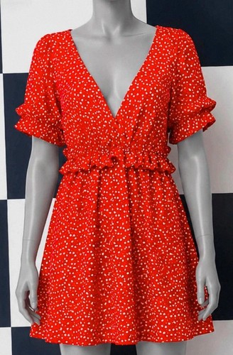 Robe rouge blanche - , xl