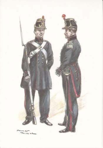 Carte militaire uniforme belge - militaire,