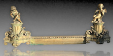 BRONZE FIREPLACE/FIREPLACE BAR DECOR ANGELS STYLE LOUIS XVI 19TH CENTURY