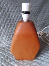 Vintage - 1950/60s – Hand Sculpted Wooden (Irregular Polygon)Table Lamp