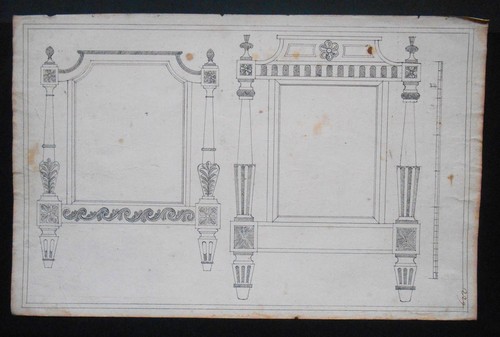 Paire dessin ébéniste - paire, de
