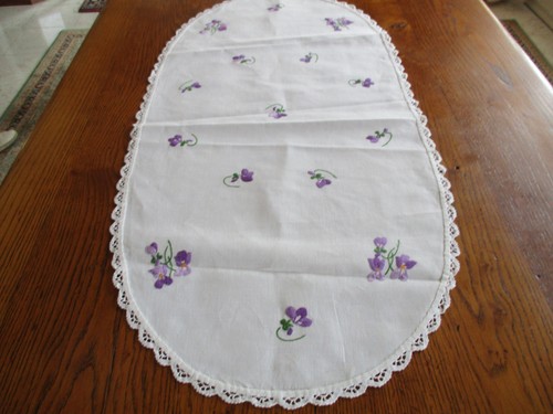 Napperon ovale toile métis