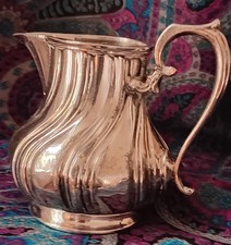 Pot à lait métal argenté, décor torsadé, TB état, 10 cm