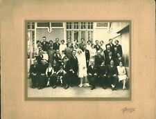   Old photo wedding Nantes costume headdress photographer Rochon Nantes 1930