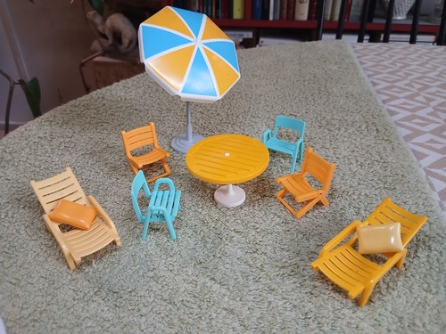 Mobilier jardin playmobil - mobilier,