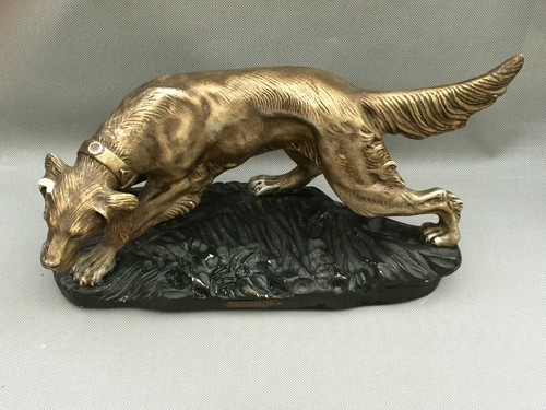 Statuette plâtre chien - statuette, en