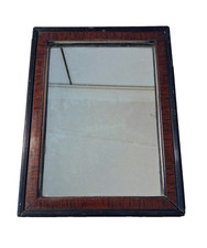 PETIT MIROIR EN BOIS PEINT ET PLAQUAGE STYLE LOUIS XIV MILIEU DU XIX ème siècle