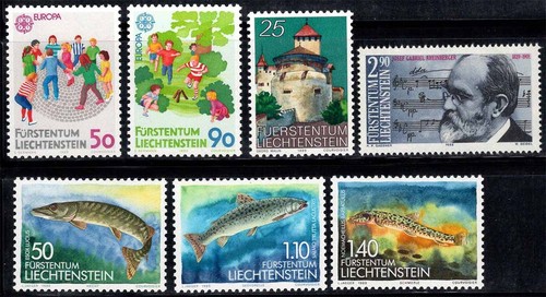 Liechtenstein 1989 960 966 - liechtenstein,