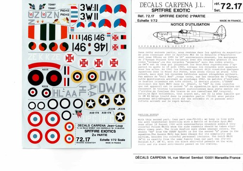 Carpena decals 72 - , 1/72