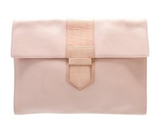 Delvaux Presse A4 Clutch w/ Alligator trim