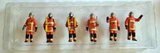 Figurines Des Sapeurs Pompiers Feux Urbains Avec Accessoires Tenues Oranges 1/43