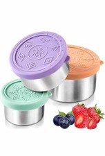 Everusely Small Stainless Steel Containers With Lids Stainless Snack Containers