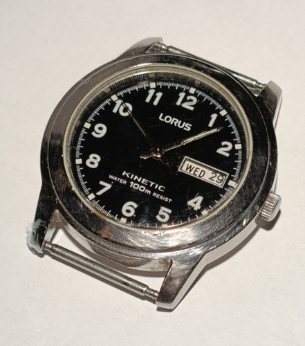 Lorus kinetic day date mens - lorus,